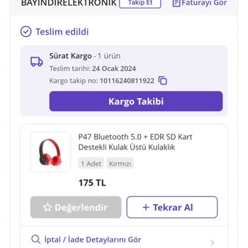 Bayındır Elektronik Arızalı Veya İade Alınmış Malzeme Yolluyorlar