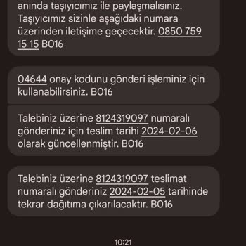 Trendyol Express Kargoyu Yanlış Gün Getiren Kuryenin Siparişi İptal Etmesi.