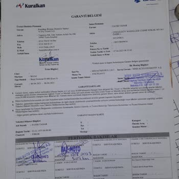 Bajaj Bakımlarda Km Geçmesi Garanti Dışı