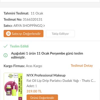 Trendyol Ürün Elime Ulaşmadı