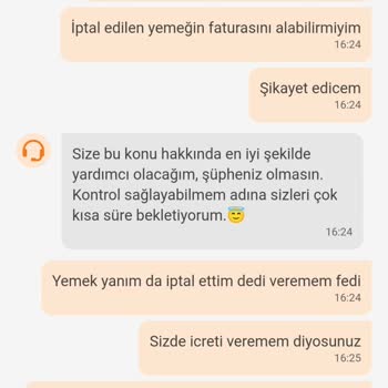 Trendyol Yemek Trendyol Ücretide Vermedi Yemeği De Vermedi