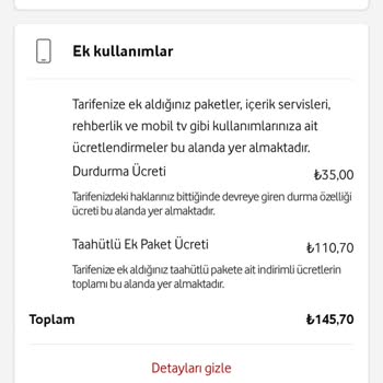 Vodafone Ek Paket İstemediğim Halde 9 Ay Boyunca Ücret Kesildi