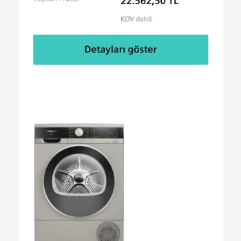 Siemens Çamaşır Kurutma Makinesi Tedarik Sıkıntısı