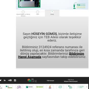 TEB Harman Kart Başvurusu Mağduriyeti