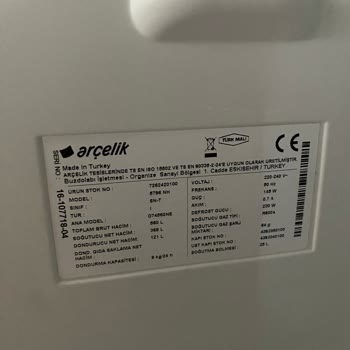 Arçelik Buzdolabında Gaz Kaçağı Sorunu