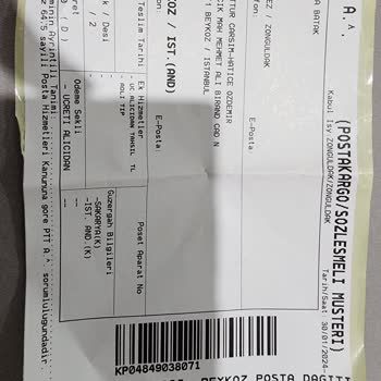 PTT Kargo Ürünüm Bir Haftadır Hala Teslim Edilmedi