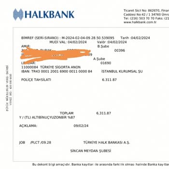 Halkbank Onayım Olmadan İşlem Yaptı Türkiye Sigorta Poliçe Yeniledi İp