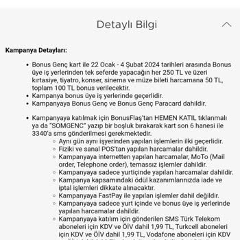 Garanti BBVA Garanti Bonusum Yüklenmedi