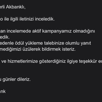 Akbank Chip-para Yükleme Taahhüdünü Yerine Getirmiyor!