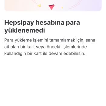 Hepsiburada - Hepsipay / Nays Ve Papara Kart Hizmetini Kullanmaması.