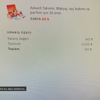 Sephora 60liraya Makyaj Seti