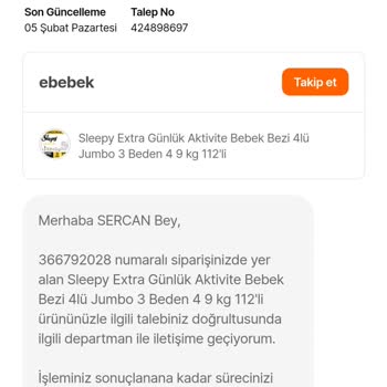 ebebek Operasyonel Hata Ve Firma Sorumsuzluğu