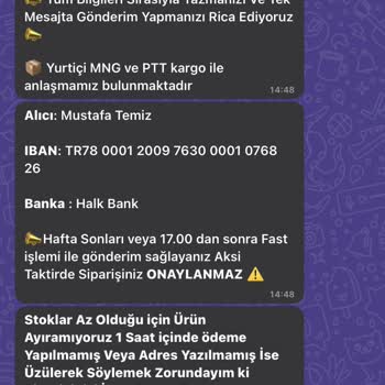 Aischa.boutique (Instagram) Online Alışverişte Mağduriyetim