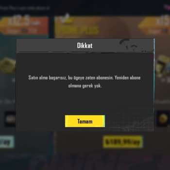 PUBG (Pubgmobile.com) Paramı Yatırdım Abonelik İçin Ama 60 Uce Vermedi