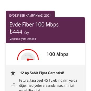 Fahiş Zamlı Vodafone Ev İnterneti
