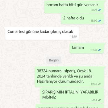 Plania.co Sipariş Teslim Tarihi Sözünü Tutmuyorlar.