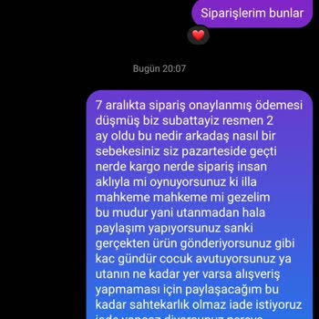 Ücretini Ödediğim Siparişim Hala Kargo Hazırlık Aşamasında Nare Giyim
