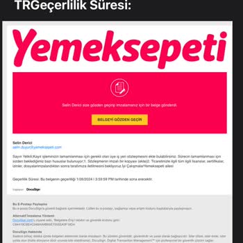 Yemeksepeti İşletmesi Geri Dönüş Sorunu