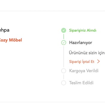 Hipicon Cozy Möbel'in Haksız Ve Adaletsiz Sipariş İptali