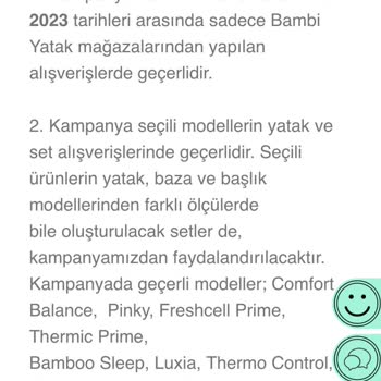 Bambi Yatak Hediye Çeki Sorunu