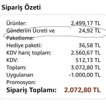 Amazon Zamanında Teslim Edilmeyen Ürün.