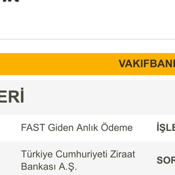Ziraat Bankası Fast İadesi Çözümsüz Süreç Halinde.