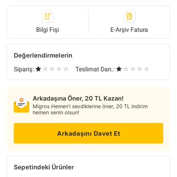 Migros Hemen İade Sorunu