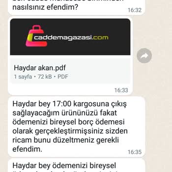 Onvo Caddemagaza.com Para İadesi Ve Ürünü Göndermiyorlar
