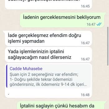 Onvo Caddemagaza.com Para İadesi Ve Ürünü Göndermiyorlar