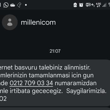 Millenicom Sorumsuz Müşteri Hizmetleri Ve İptalinin Yapılmasına İmkan Sağla Miyor