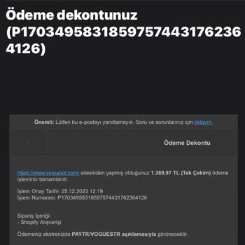 Voguestr.com Voguestr Ürünlerimi Göndermiyor