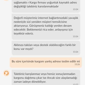 Trendyol Adresimi Güncelleyip Siparişimi Yollamıyor