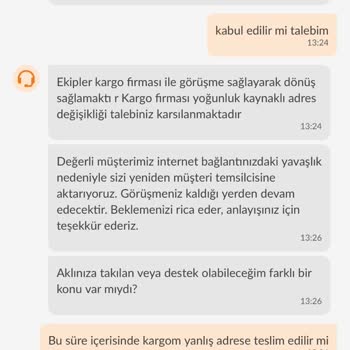 Trendyol Adresimi Güncelleyip Siparişimi Yollamıyor