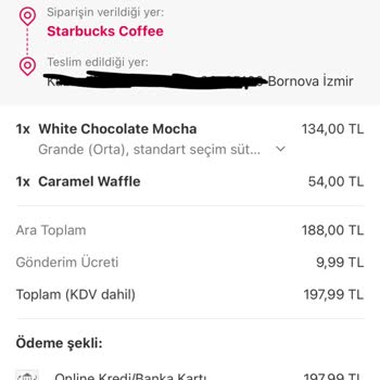 Starbucks Bornova Kafasına Göre Ürün Gönderiyor