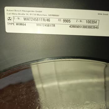 Bosch Marka Çamaşır Makinemin 4yıl İçinde Arıza Vermesi