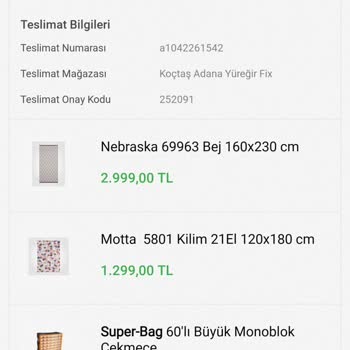 Koçtaş İptal Ve Teslimat Yapmaması