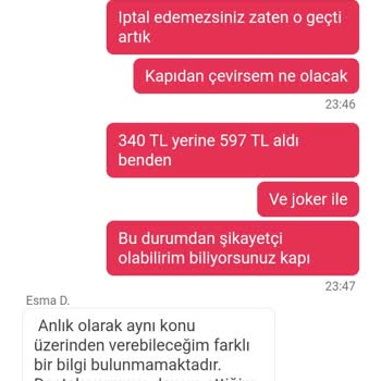 Yemek Sepeti Joker Hatası
