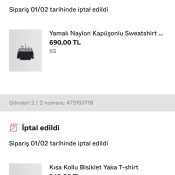 Bershka Siparişlerimi İptal Edip Duruyor