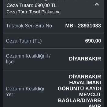 Yanlış Uygulama İle Plakaya Yazılan Trafik Cezasının İptal İsteği