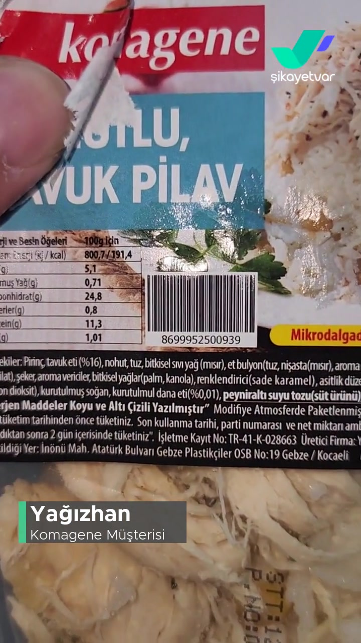 Komagene Çiğköfte Ürün Hatası videonun kapak resmi