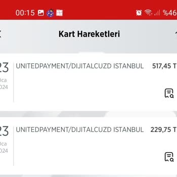 Birleşik Ödeme Hizmetleri A. S. Tarafından Çekilen Para