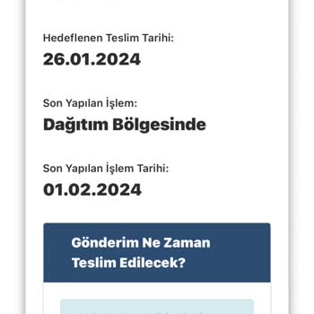 Ebebek Kargo Teslimatı Gecikmesi