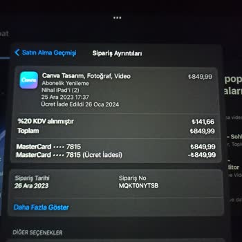 Apple Store Para İadesi Hesabıma Gelmedi