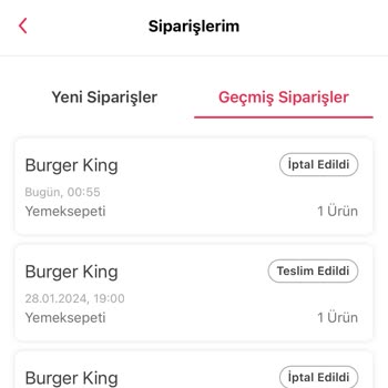 Yemeksepeti Ve Burger King'in İlgisizliği