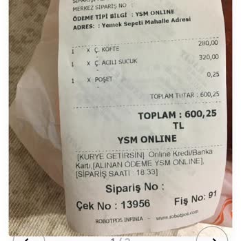 Yemeksepeti Eksin Ürün? Sıfır Muhatap!