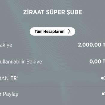 Ziraat Bankası KYK Burs Kullanılabilir Bakiyem 0