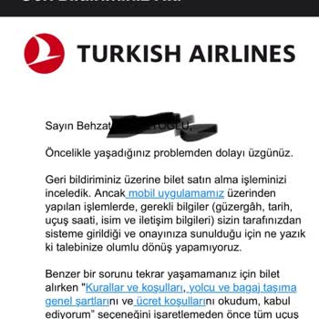 THY Yanlış Değişiklik Yapıp Yurt Dışında Mahsur Kalmamıza Sebep Oldu.
