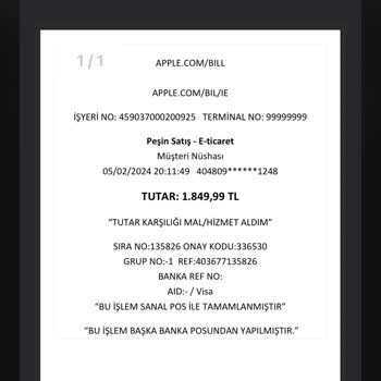 Apple.com/bill İzinsiz Para Çekimi