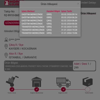 Horoz Lojistik Yalanları Ve Ürünümün Teslim Edilmemesi