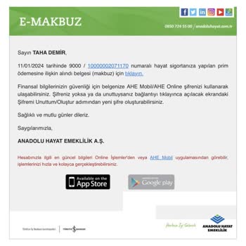 Anadolu Hayat Emeklilik Kredi Çekiminde Yapılan Hayat Sigortası İade Yapılmaması